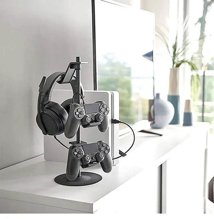 Multifunctional game handle storage rack headset remote control TV desktop organizer rack