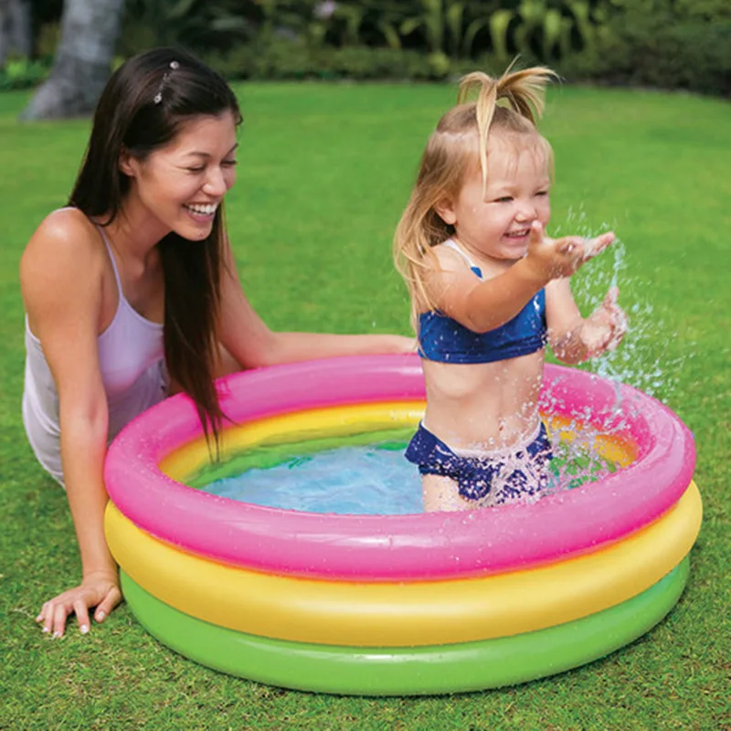 INTEX 57107 inflatable piscina above ground  pvc baby paddling pools water   colorful swimming pool