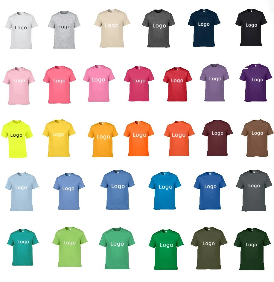 Wholesale Custom Summer German Style 100% Cotton Blank Solid Color Men Short Sleeve Plain Casual T-shirts