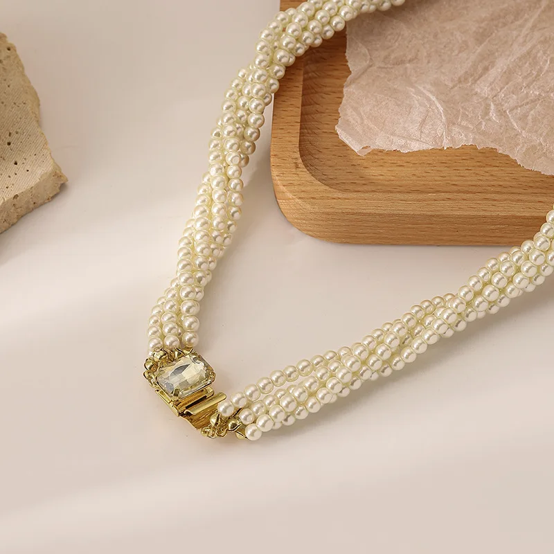 Custom OEM ODM Personalized Design 18K Gold Plated Moissanite Twisted Rope Necklace Stainless Steel Silver Jewelry Manufacturers