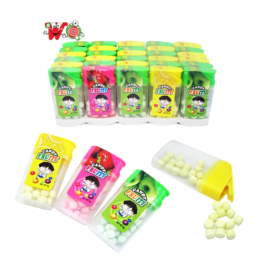
Tic fruity mint pressed candy in tube candy wholesales 