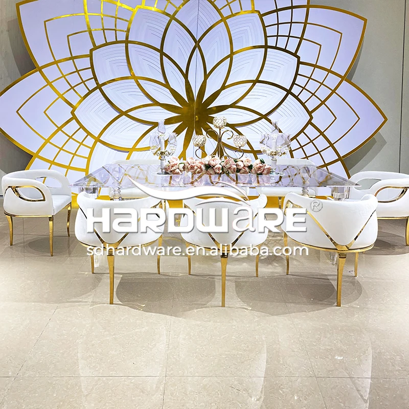 Wedding Rental Reception Stainless Steel Dining Single Royal Throne Chair