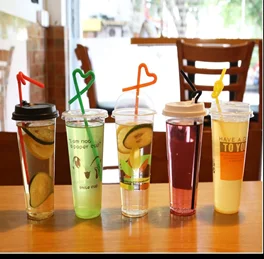FEST Different Fold Disposable Straw Colorful Drinking Straw Milk Tea Food Grade Suck Bubble Tea Straw for drink