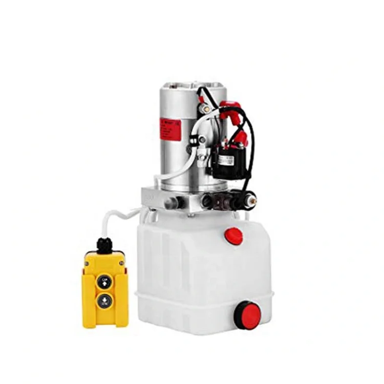 Мини DC 12 В Электрический горизонтальный гидравлический блок двойного действия для вилочного подъема