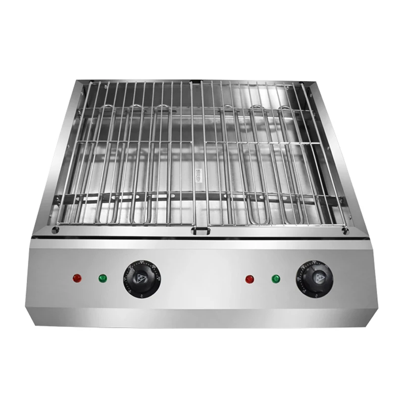 Commercial use Smokeless Electric Barbecue grill  Stainless Steel Kebab Oysters Roasting Camping BBQ Party