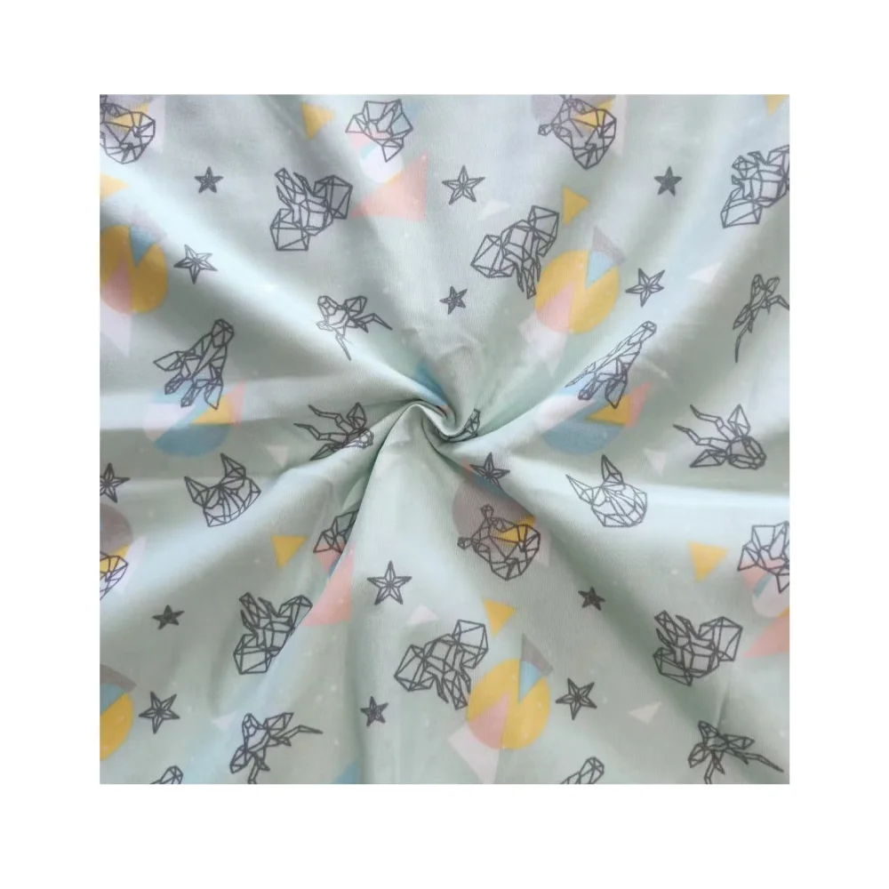Plain Print 100 polyester microfiber bed sheet fabric in roll printing manufacture bed sheet fabric