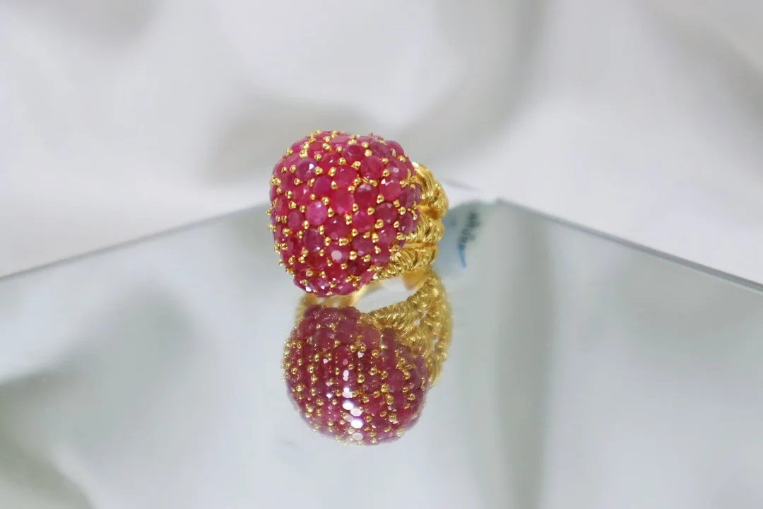 stunning ruby engagement rings exquisite and dazzling for women authentic real ruby for sale