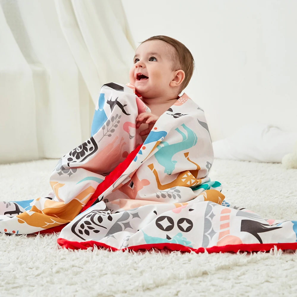 Baby Blankets Soft Cotton Baby Blanket Muslin Swaddle infant newborn Wrap  Cloth elastic bath Towel hot sell in amazon