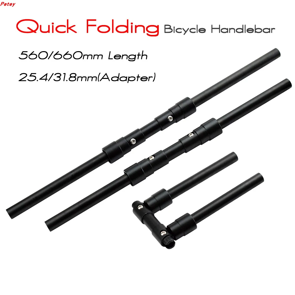 Scooter quick folding handlebar 25.4mm/31.8mm bicycle handlebar 560mm long 660mm long