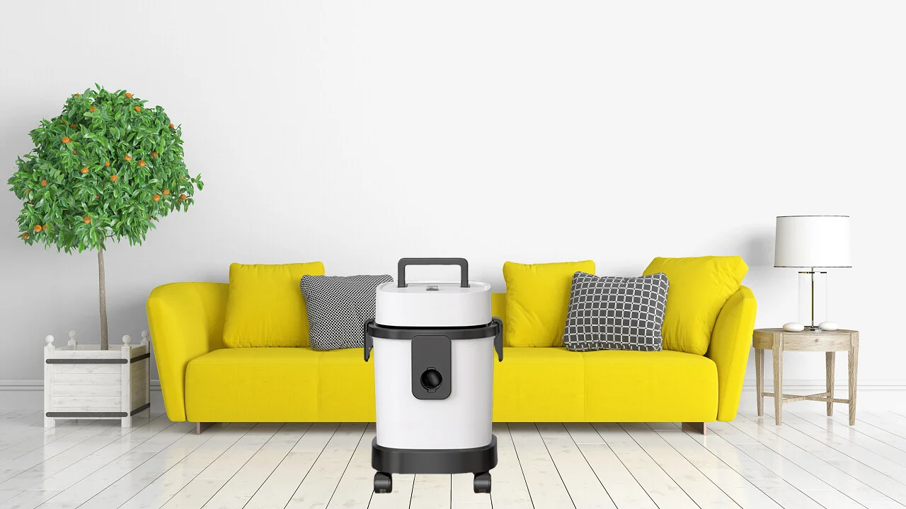 Ultra Quiet Heavy Duty Wet/Dry Portable Shop Vacuum Cleaner with Attachments Powerful Suction for Home Use