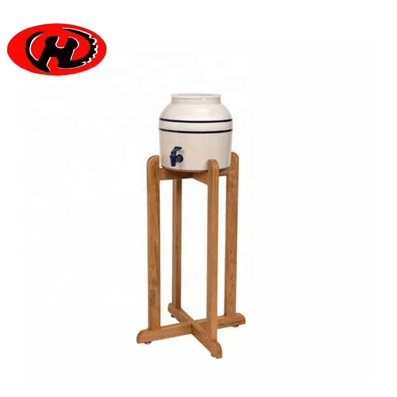 wood counter stand for ceramic water dispenser
