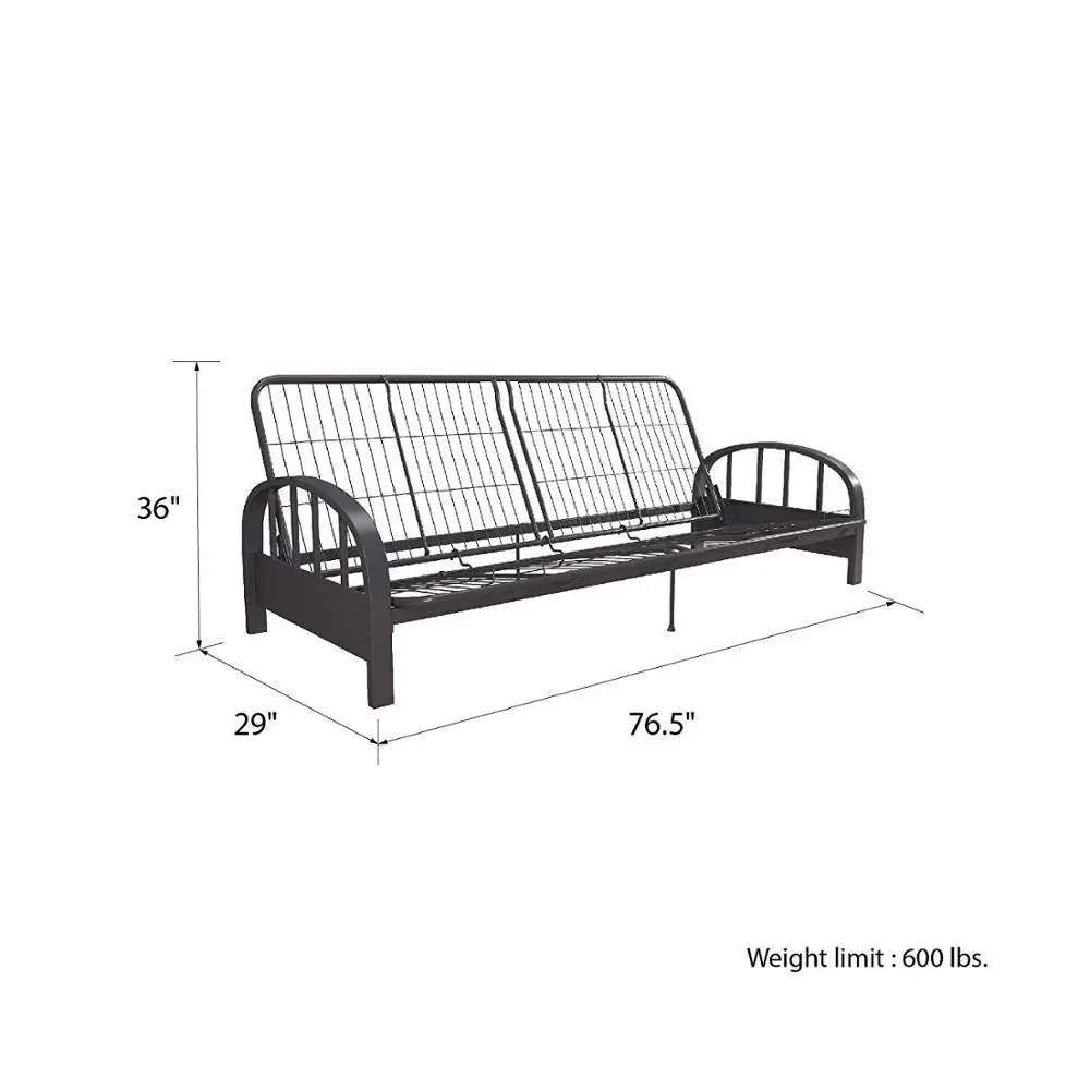 cheap UPS American USA style  amazon antique iron metal sofa bed