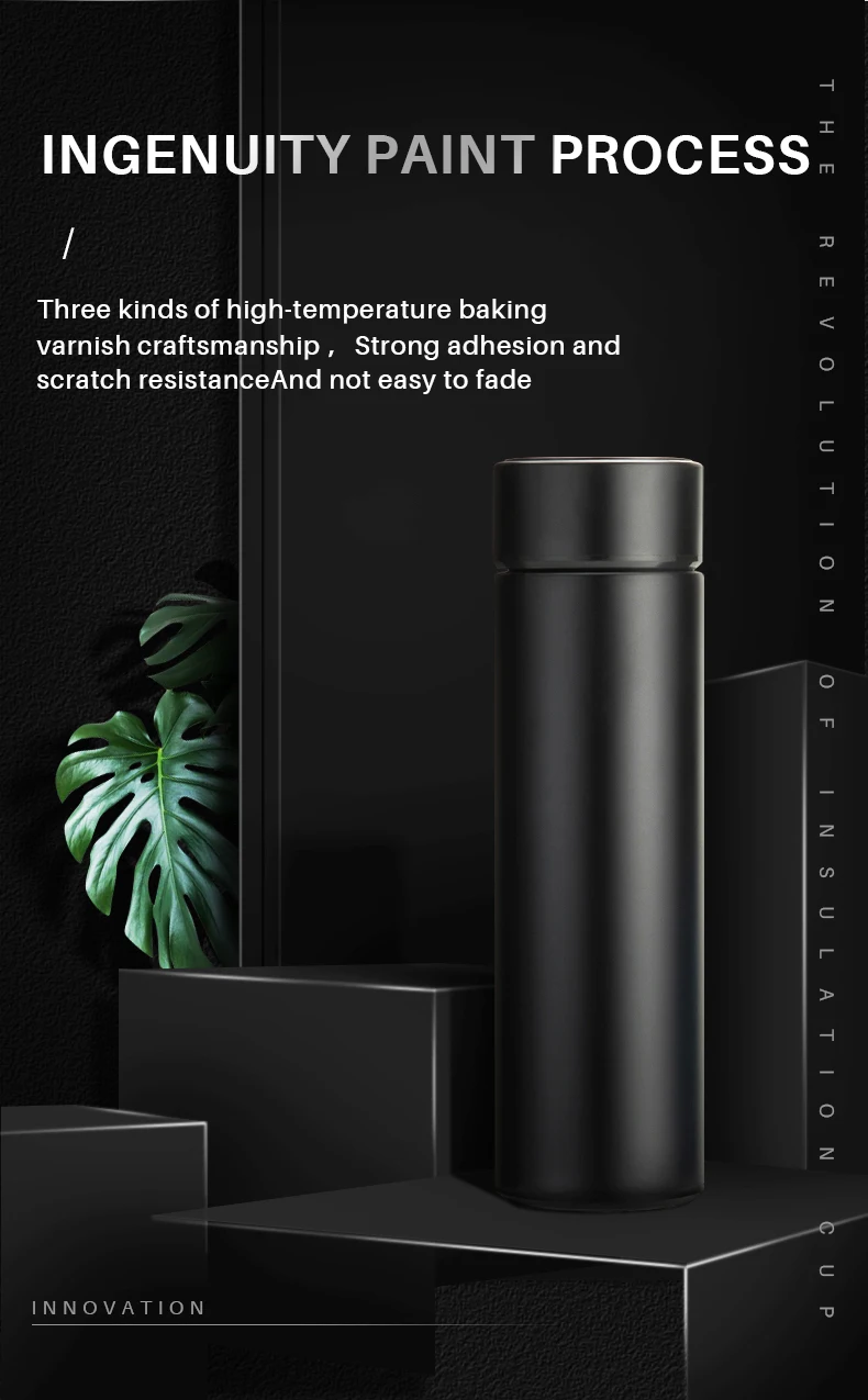 2021 New Colors Horn Glasses Stainless Water Bottle Stay Hydrated Wireless Smart Thermos mug