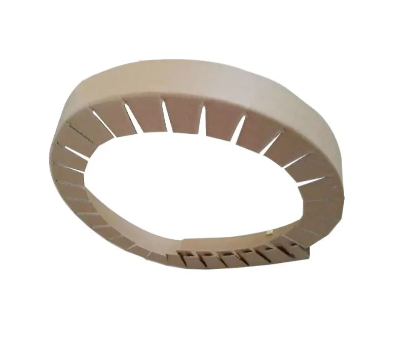 Customized Eco-friendly Recyclable Bio-gradable Round Circle Shaped Hard Kraft Paper Cargo Corner Edge Guard Protectors
