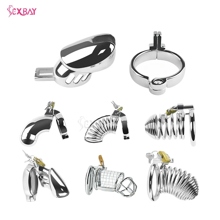 SEXBAY Custom metal Chastity cage Stainless steel/zinc alloy for penis cage Male chastity lock sex toy removable