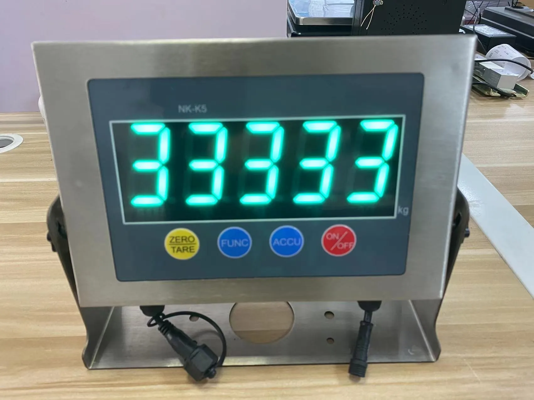 Large LED Display Stainless Steel Waterproof Digital Weighing Indicator for Floor Scales Bench Scale
