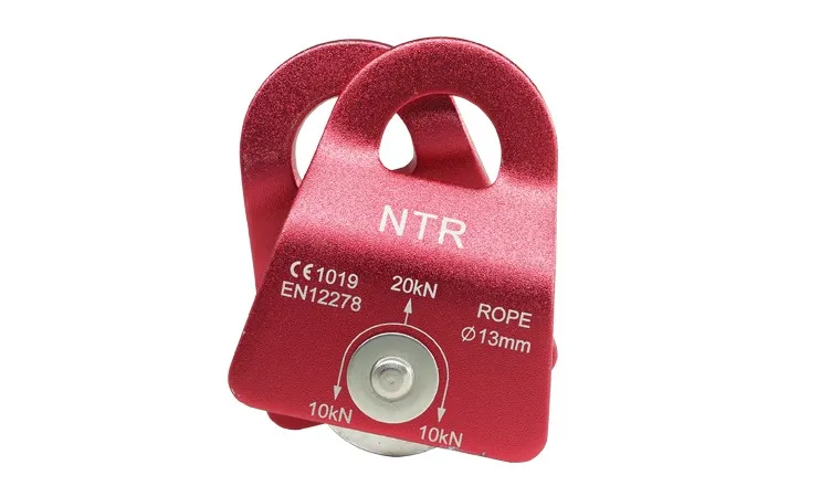 outdoor climbing rope Aluminum ball bearing swing single wheel swing side plates pulley