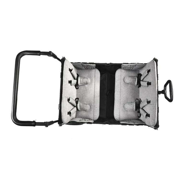 Foldable Trolley Push pull wagon stroller wagon folding wagon with canopy for kids