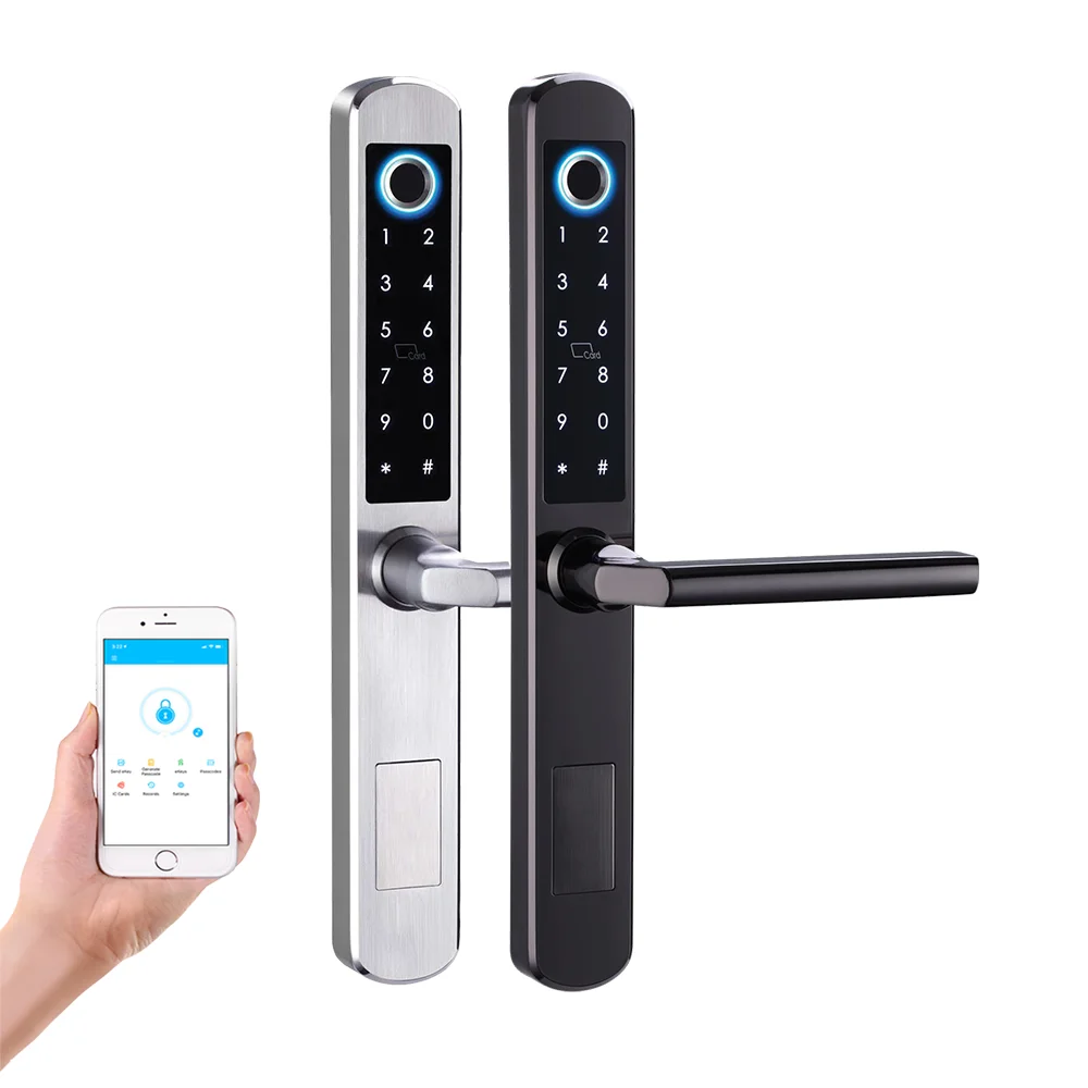 Fechadura Digital Waterproof Tuya TTlock Fingerprint Digital Home Hotel Smart Door Lock