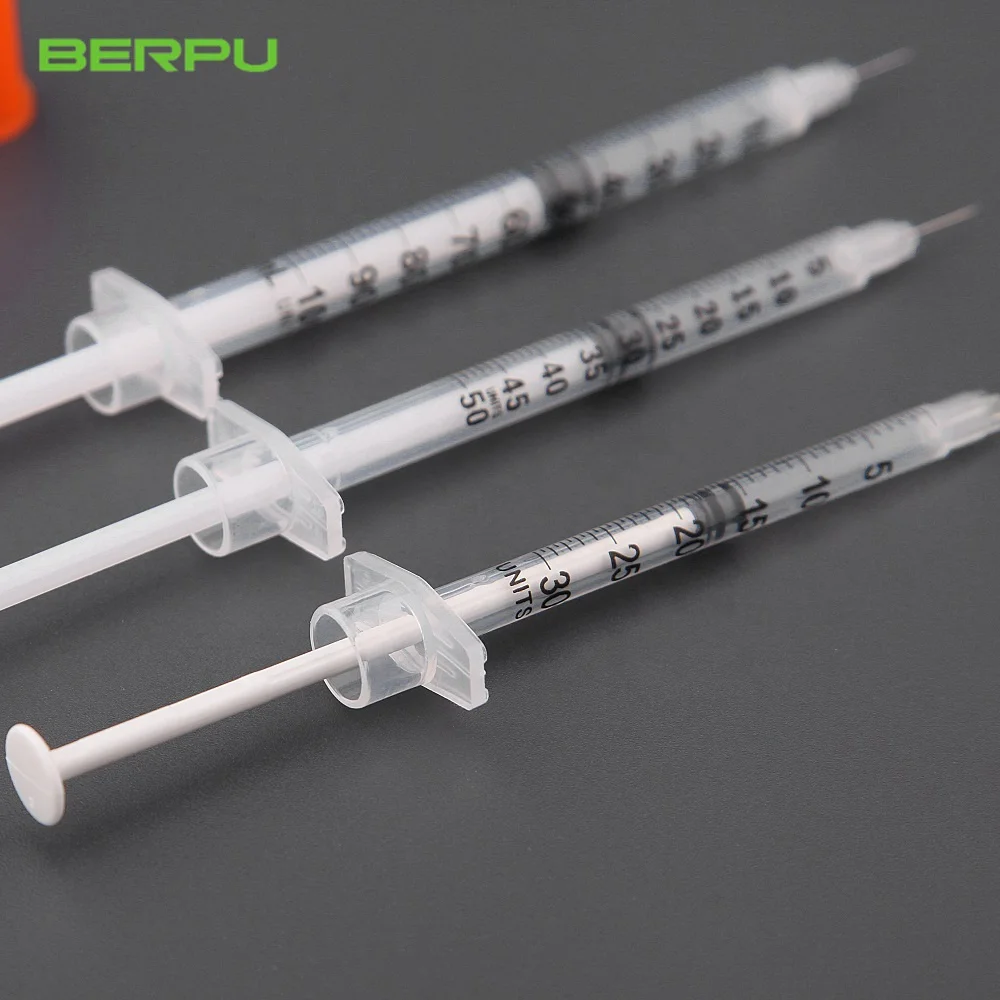 Hot Sale High Quality Sterile Disposable Insulin Syringe U-40 U-100 For Diabetic