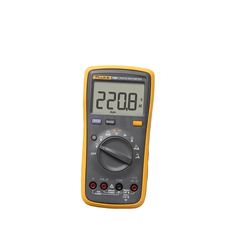 Flvke 15B+ Digital Multimeter Auto Range AC/DC Voltage Current Resistance Meter Capacitance Frequency Tester