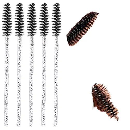 Disposable Crystal Handle Spoolies Brush Mascara Stick Applicator Diamond Eye Lash Brushes Eyelash Extension Lash Brush