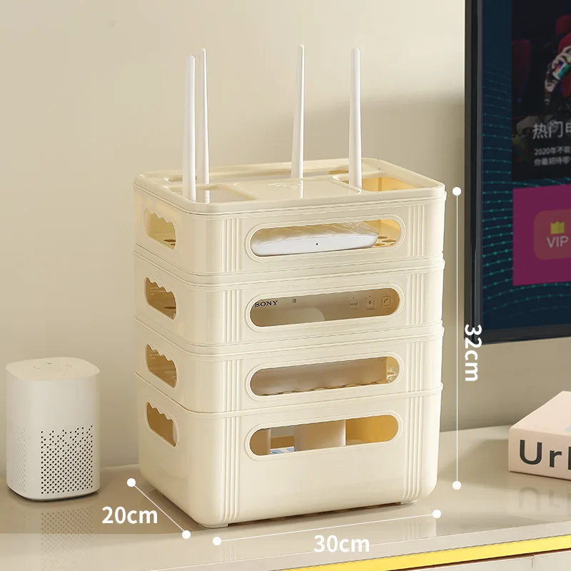 WiFi Router Boxes Wi-Fi Router Shelf Storage Shelf Wifi Storage Box Home Organizer Holder Boxes