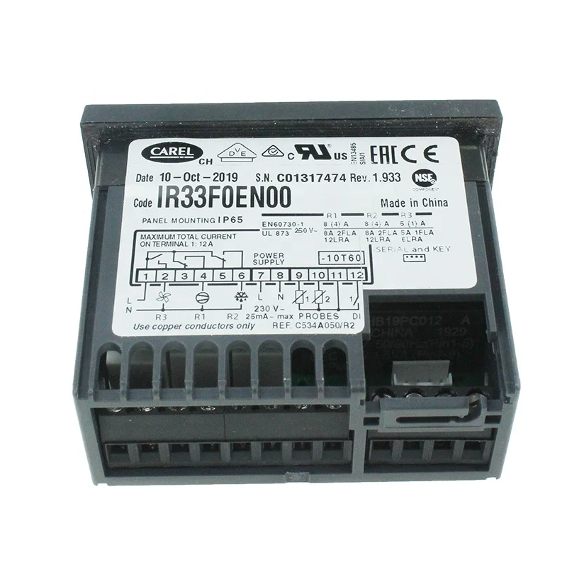 IR33F0EN00 Новый и оригинальный Carel 230VAC Высокоточный цифровой регулятор температуры
