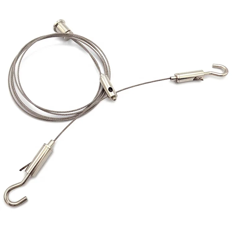 1.5mm Lighting System Suspending LED Lights Steel Wire with Ceiling Attachment