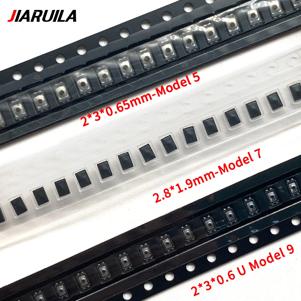 2x3x0.65MM 4 Pin Micro Switch SMD On Off Inner Button SMD Tactile Push Button Switch Tact for Mobile Phone Button 2.6*1.6mm