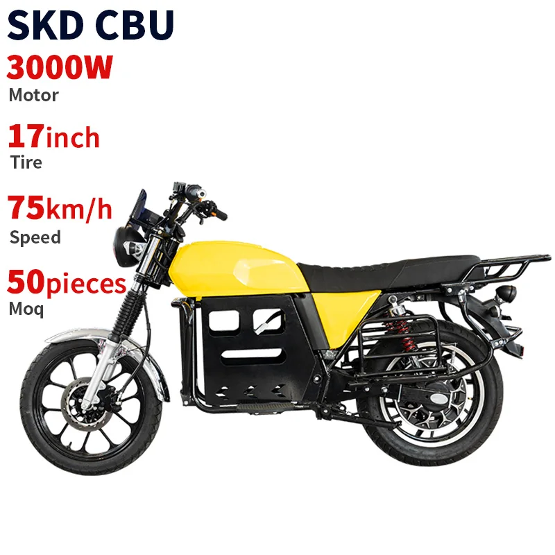 CKD SKD 18 inch tire electric racing motorbike 2500W 70km/h max speed 2 wheel adult electric motorcycle for adult from china