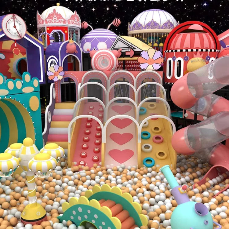 New Arrival Kids soft play naughty castle playground ocean theme children plastic playhouse playing area for kids