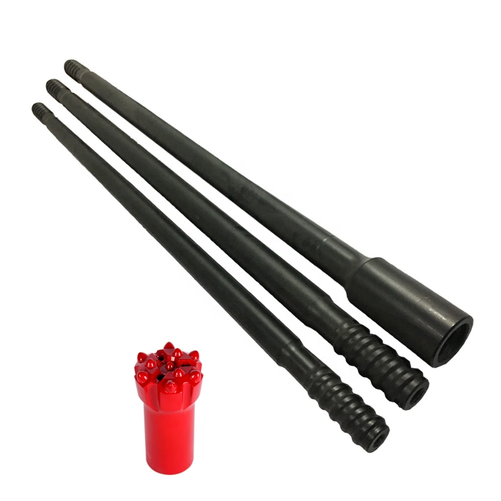 High Quality Thread Drill Rods Deep Hole Drill Head Underground Drilling