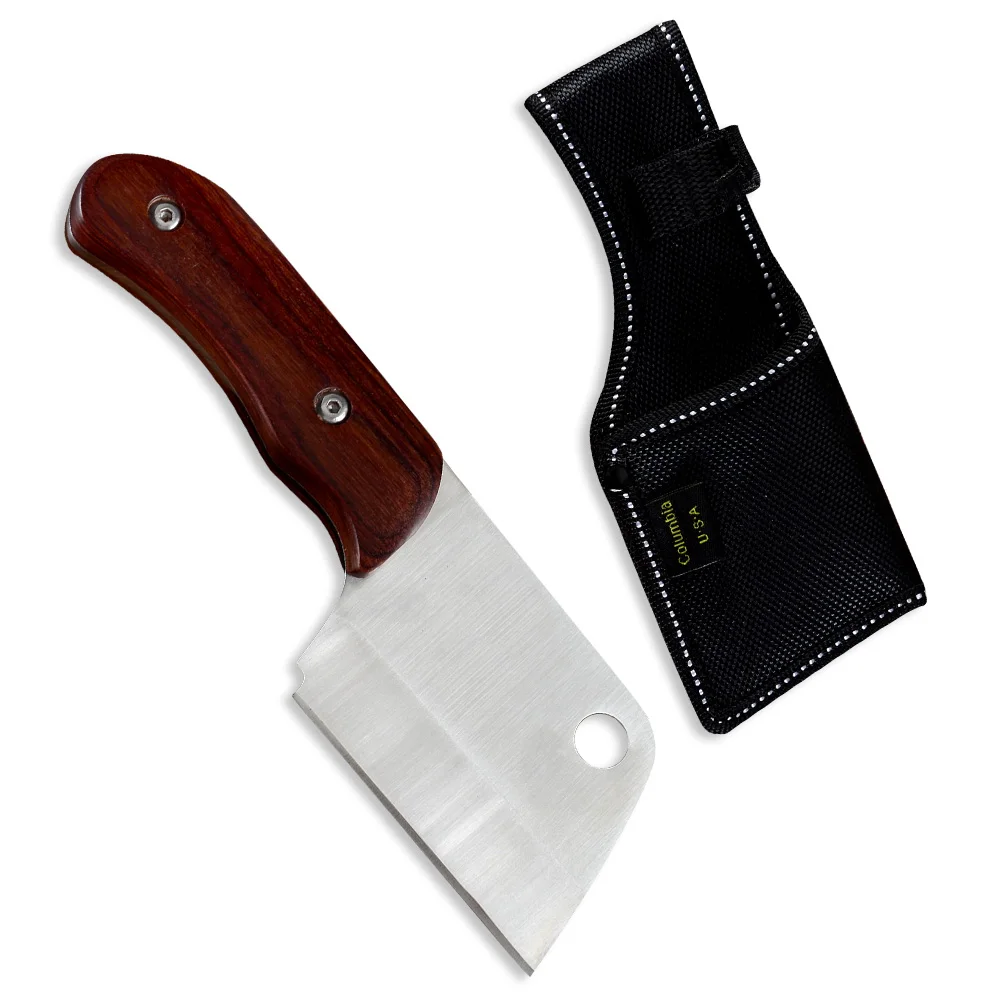 New arrival portable 3.3 inch small 4Cr13 stainless steel fixed blade camping outdoor hunting fixed knife with cloth sheath