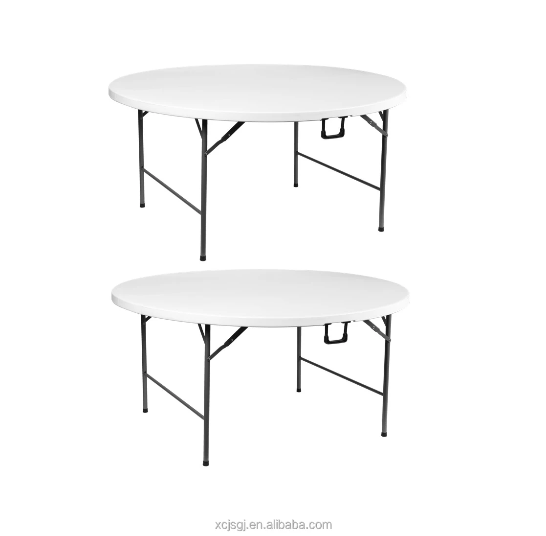 White Folding Round Table for Multiple Gatherings