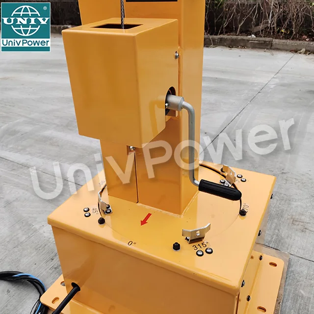 4.5/6 /7.5/9M Portable Telescopic Telecommunication Mast for Solar Light Tower