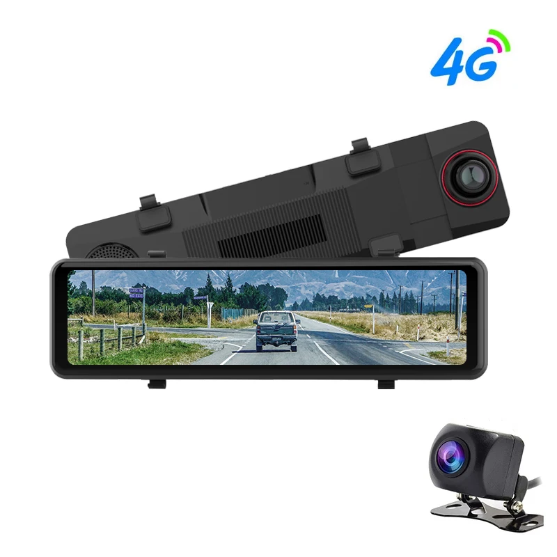 
Inside cam recorder mirror car black box Dash Cam 4G Android 8.1 HD1080P WIFI G-sensor GPS navigator car video recorder 
