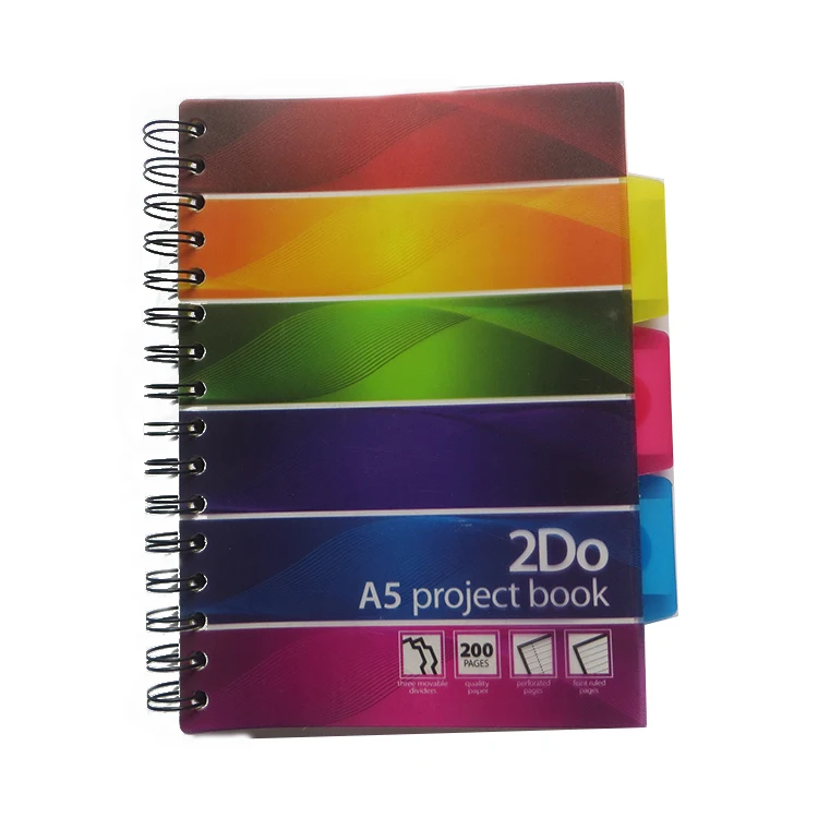 
Factory Supply PP Cover Notebook With Three-Color PP Label Page Wrong Question Set Can Be Customized All Kinds Of Notebooks 