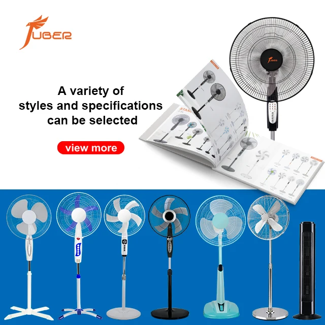 OEM Factory Electric Floor Stand Fan 16 Inch logo customized color box 16inch