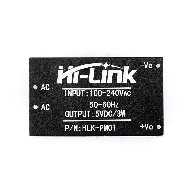 Hi-Link hlk-pm01 AC-DC Isolated 220V to 5V 3.3V 12V 24V Switching Power Module Relay HLK-PM01 HLK-PM03  HLK-PM12 HLK-PM24