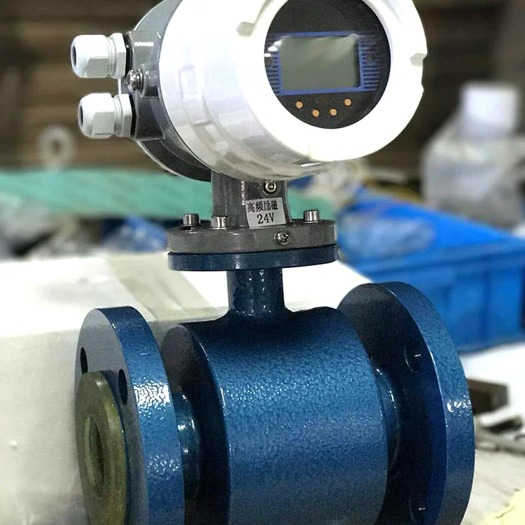 High accuracy sewage electric flowmeter with 4 - 20 mA output / Waster water flow meter