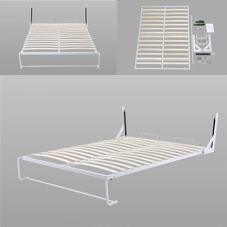 Space Saving Murphy Folding Wall Mount Single Bed Vertical Folding Murphy Bed Mechanism