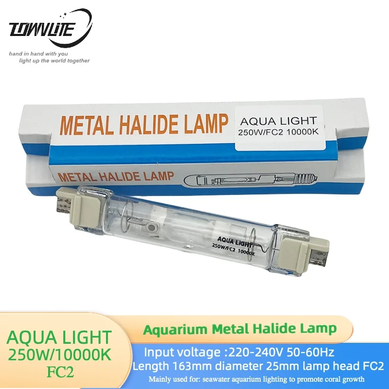 Double end Metal Halide Lamp  Aquarium lighting 250w/FC2 10000K to promote coral rapid growth of water aquarium