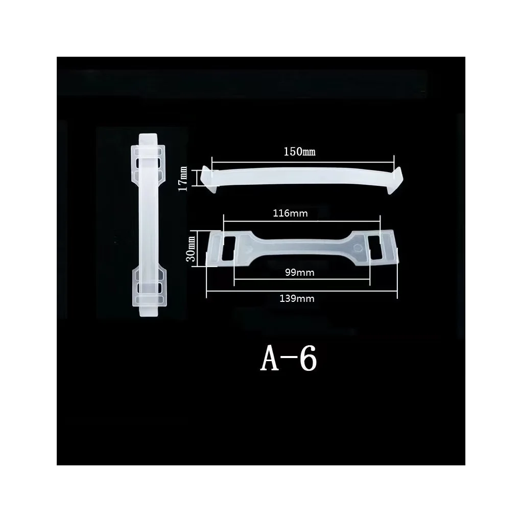 Wholesale transparent portable plastic handle for handling cartons Material plastic