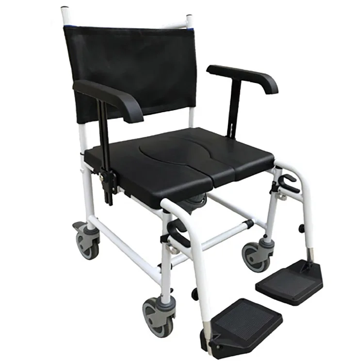 Wholesale high quality manual wheelchair elderly and disabled bathroom shower toilet chair