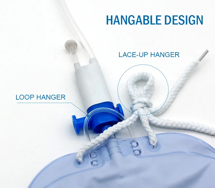 luxury with bionic function1000-2000ml adult Urine Bag with sampling port and anti reflux valve