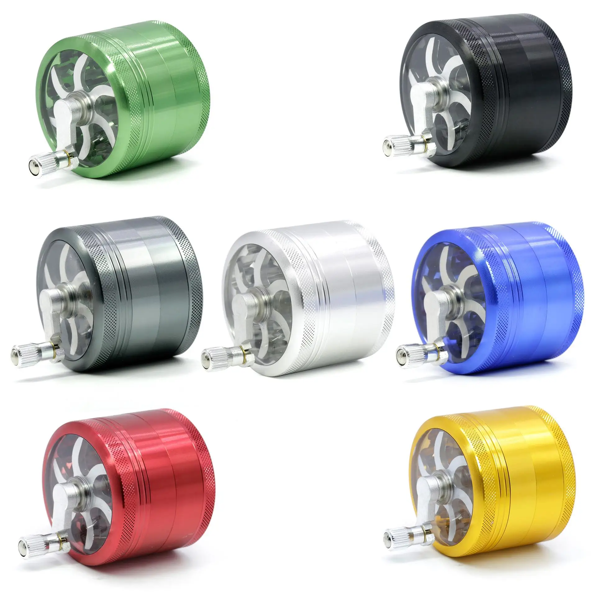 Hand Crank Smoking Grinders Crusher Tobacco Cutter Grinder Metal Hand Muller Weed Accessories