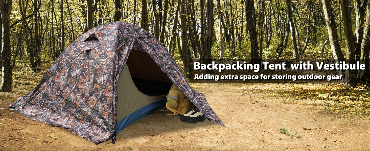 2 Person 4 Season Lightweight Backpacking Tent Free Standing Dome Camping Hiking Waterproof Backpack Tents