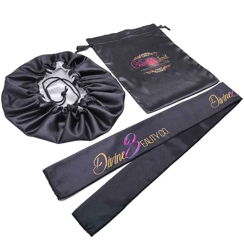 
Best Selling Silk Bonnet Satin Hair Bonnet With Custom Logo 
