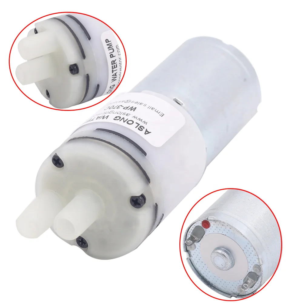 Микро работающего на постоянном токе 12 В в водяной насос WP-370C полива цветов и садов дезинфектор Электрический с зубчатой передачей CCC & по ограничению использование опасных материалов производстве